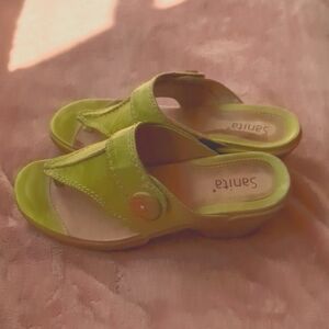 Santina Leather Thong Clogs